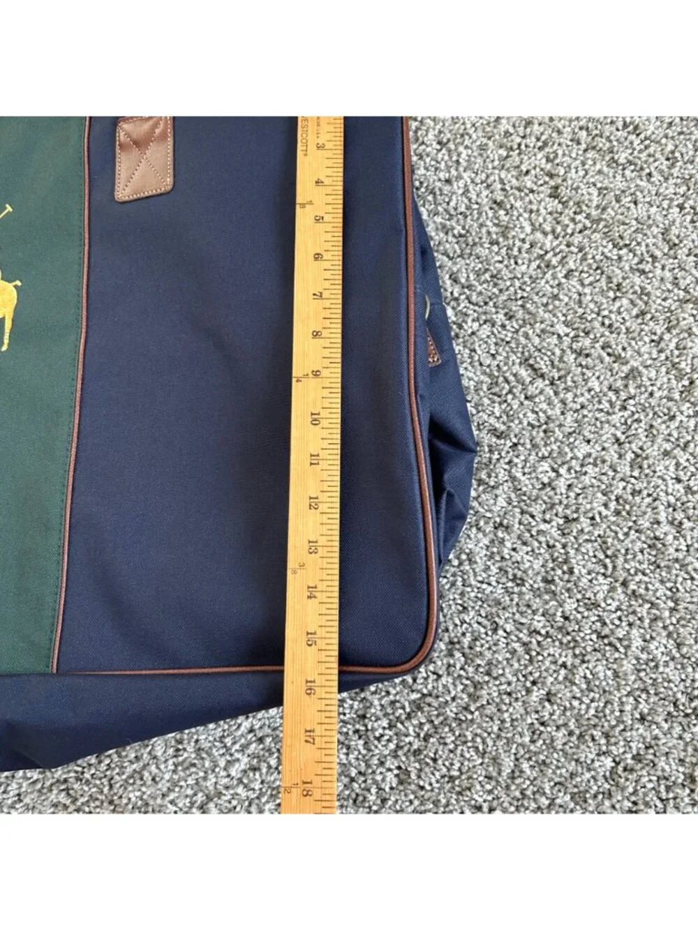 Ralph Lauren Big Pony Travel Bag Duffel Shoulder Strap and Handles Carry on Bag